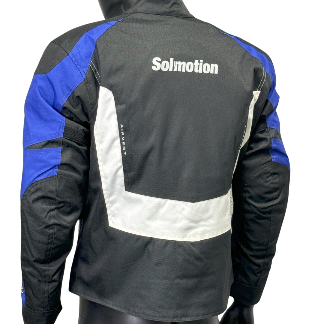 Chaqueta Motorista con Protecciones Azul